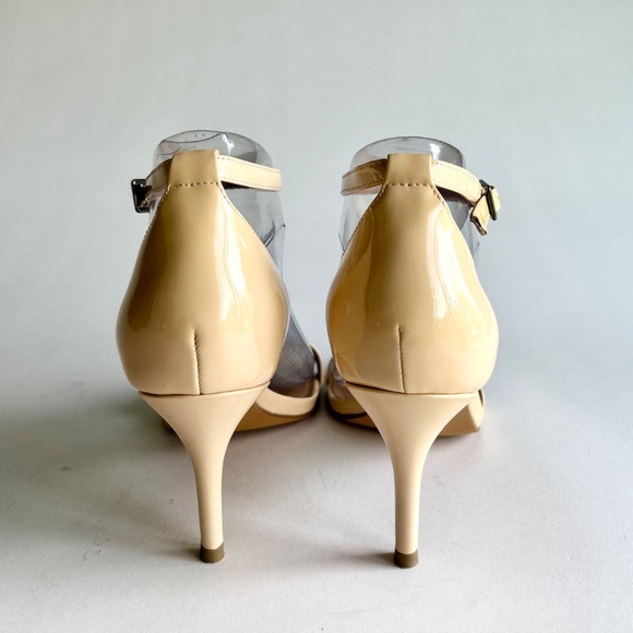 Halogen Cream Patent Leather Ankle Strap Heels size 8 - Picture 10 of 16